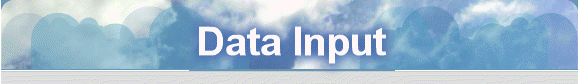 Data Input
